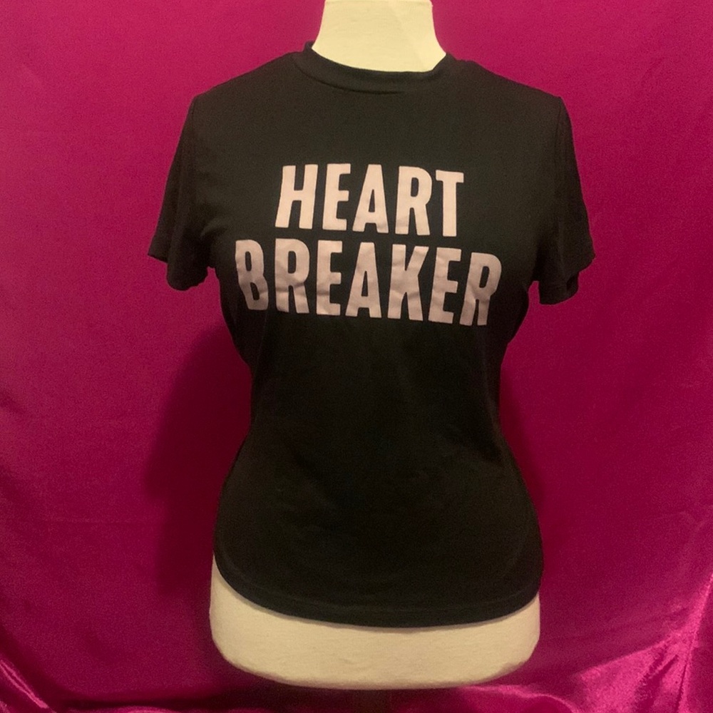 Weekend edition size M black heart breaker top. Extremely soft material